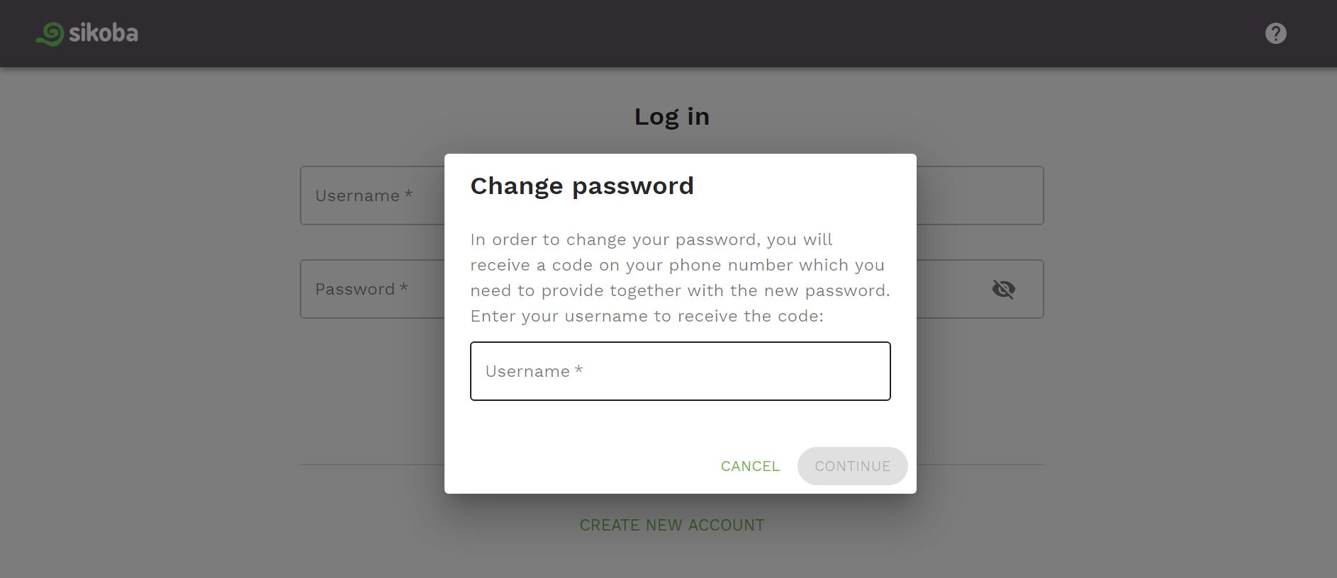 change password