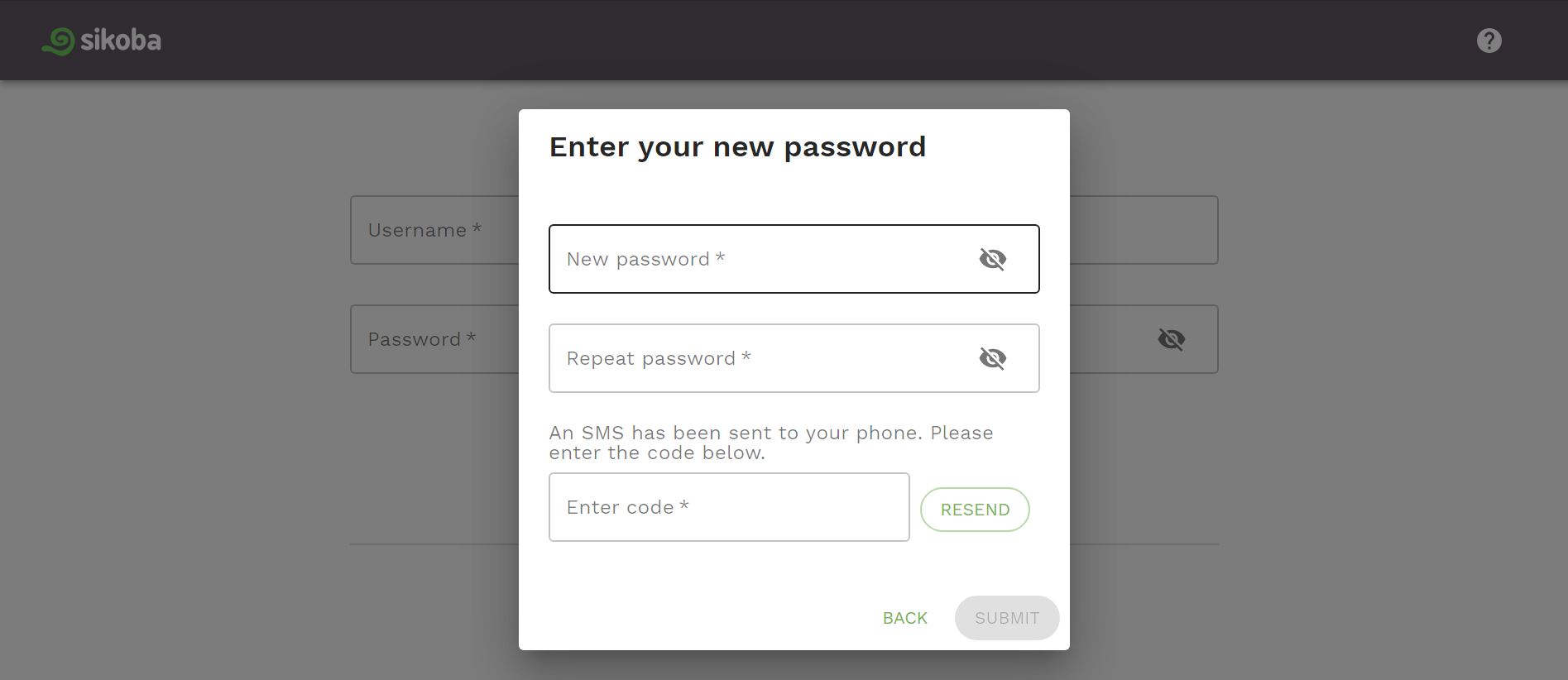 change password