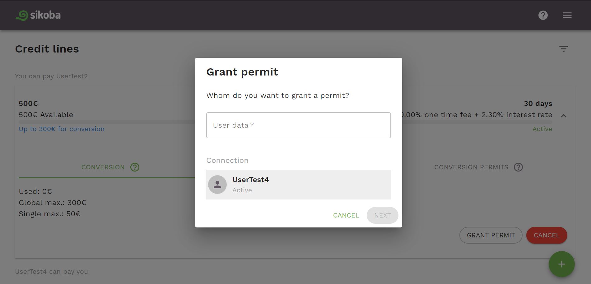 grant permit image